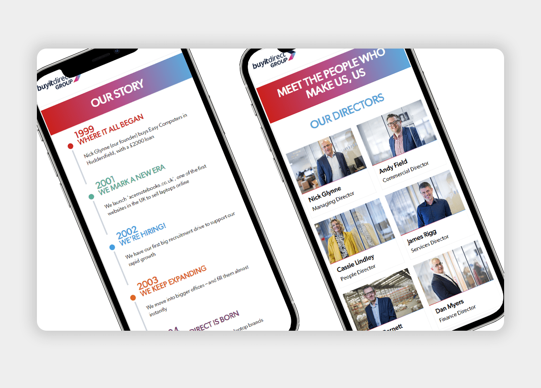 Customer Account redesign concept