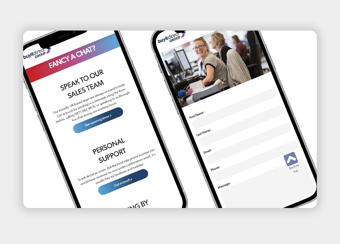 Customer Account redesign concept